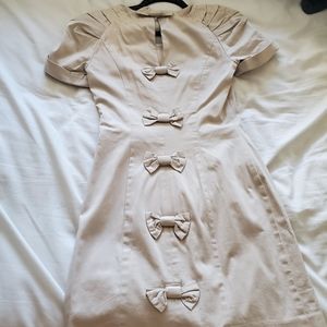 Cream/ khaki colored French connection dress